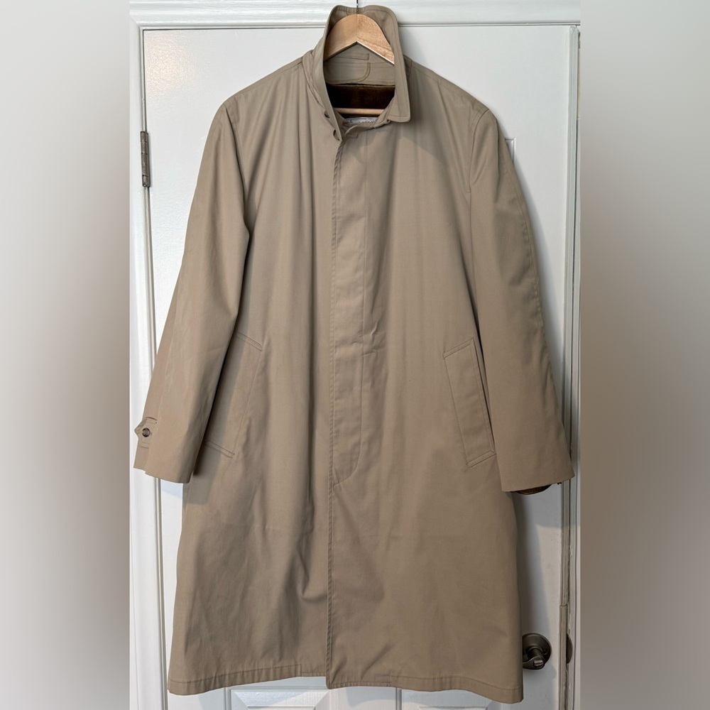 Vintage London Fog Maincoats Trench Coat 44L – Removable Liner, Made in USA